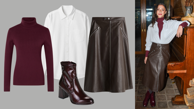 Jak v zimě vrstvit oblečení: Eva Burešová zkombinovala barvy i materiály sezony a zapojila klasickou bílou košili