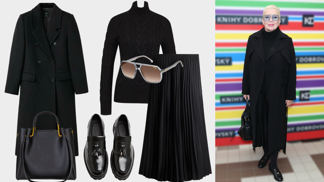 Černá nemusí být tabu ani po padesátce: Kateřina Kornová zabodovala extravagantními brýlemi i hrou s materiály