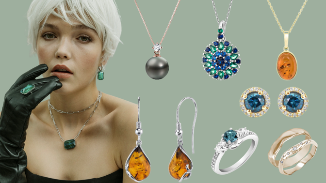 Třpytivé šperky na zimu 2025: Překvapí vás nečekaný odstín zlata a trendy kameny v barvě roku 
