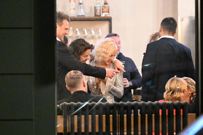 Krajčo a Babinská si na večírku užívali romantické chvíle.