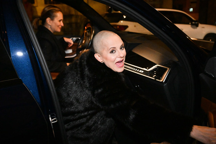 Laďka Něrgešová na party ShowTime. 