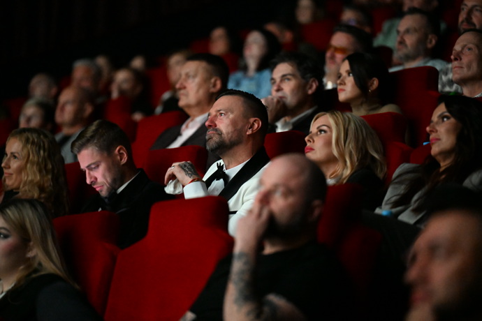 Dojatý Tomáš Řepka v sále Slovanského domu.