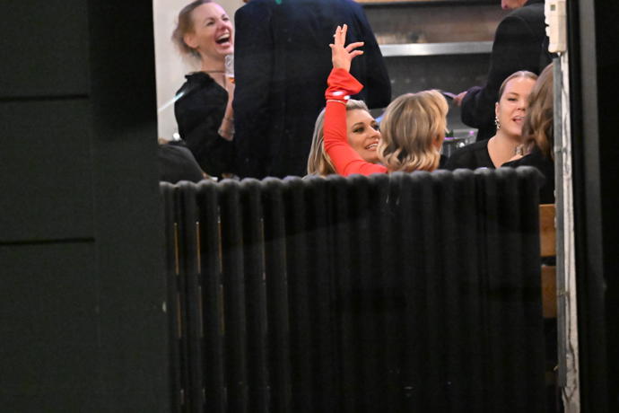 Lucie Borhyová na afterparty.