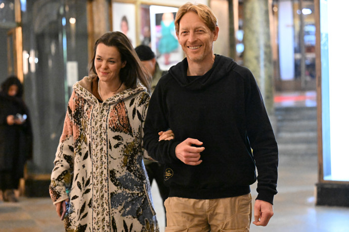 Karel Janeček s manželkou.