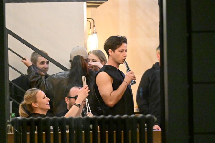 Milan Peroutka si večer pořádně užíval.