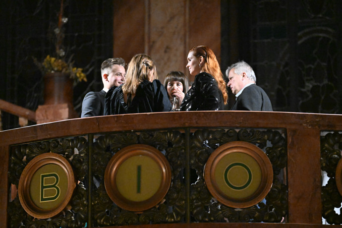 Denisa Nesvačilová si večer užívala.