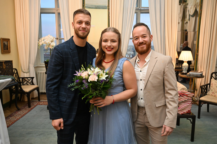 Martina Ptáčková se svým bratrem a partnerem. 