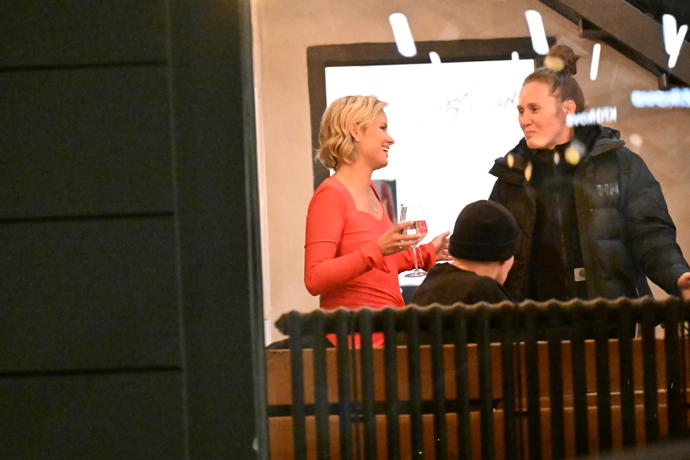 Patricie Solaříková na afterparty.