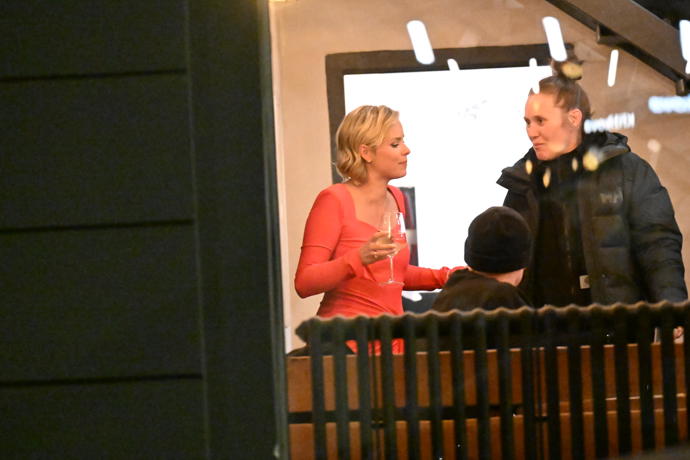 Patricie Solaříková na afterparty.