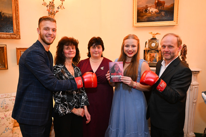 Martina Ptáčková se svou rodinou. 