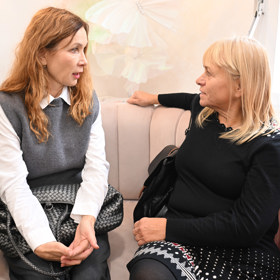 Herečka Pavla Tomicová a Stanislava Jachnická.