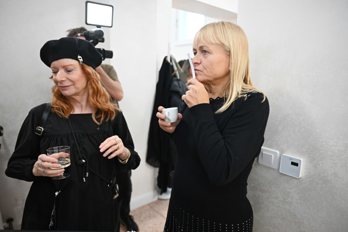 Herečka Pavla Tomicová a Bára Štěpánová.