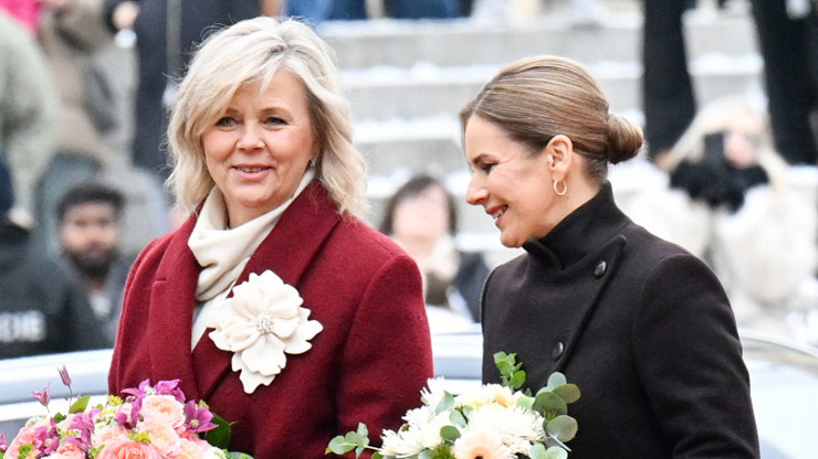 Petr Pavel a Eva Pavlová na Hradě přijali návštěvu.