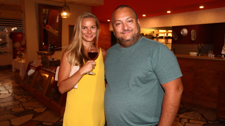 Patrik Hezucký s partnerkou.