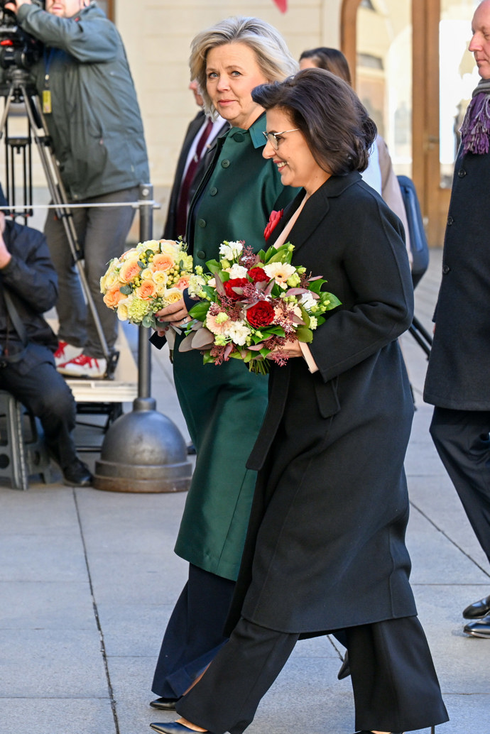 Eva Pavlová s první dámou Albánie.