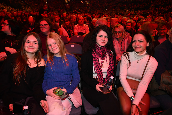 Rodina Jandových v publiku. 