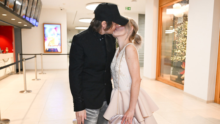 Adéla Pulcová a Ondy Mikula na premiéře. 