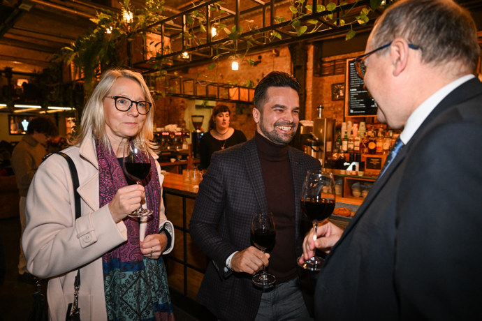 Tomáš Pekara se dobře bavil.