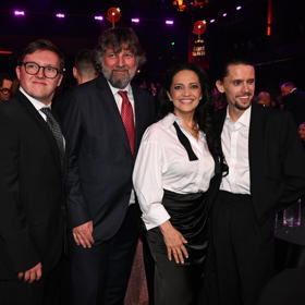 Lucie Bílá a Petr Malásek se syny. 