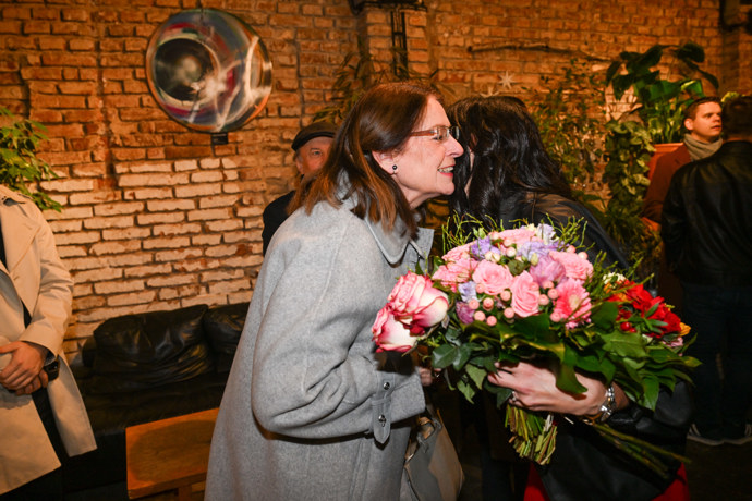 Miroslava Němcová s Markétou Pekarovou Adamovou.