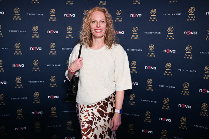 Kristina Kloubková dorazila v dobré náladě.