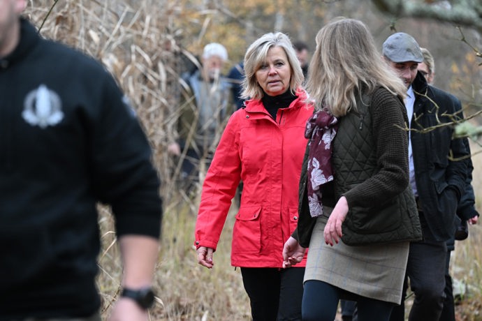 Eva Pavlová na procházce v rezervaci Soos.