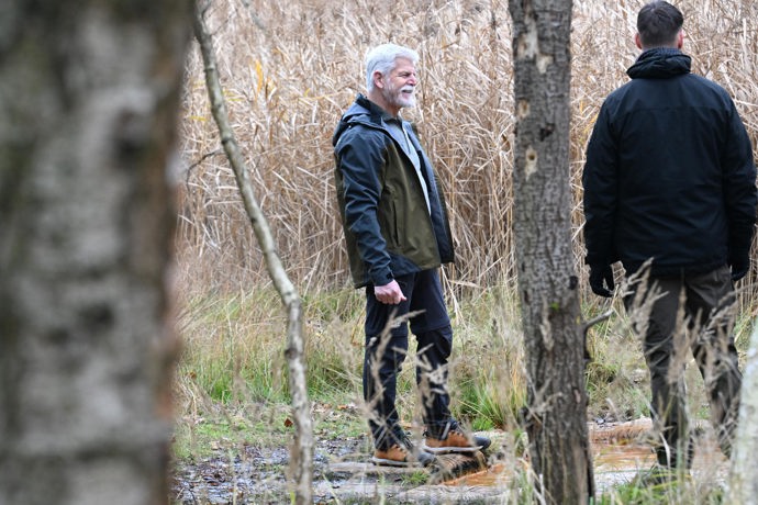 Prezident Petr Pavel vyrazil do přírody.