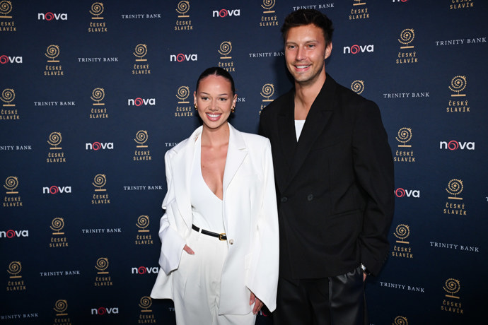 Gabriela Gášpárová vedle svého partnera Petra Havránka.