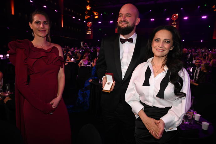 Lucie Bílá věnovala svého slavíka Pokáčovi. 