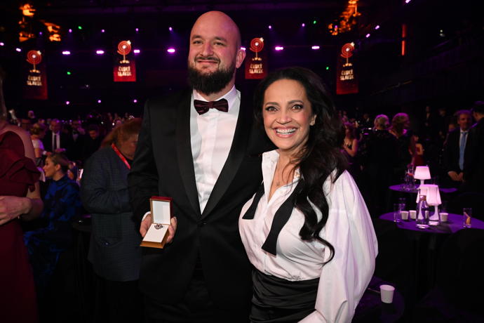 Lucie Bílá věnovala svého slavíka Pokáčovi. 