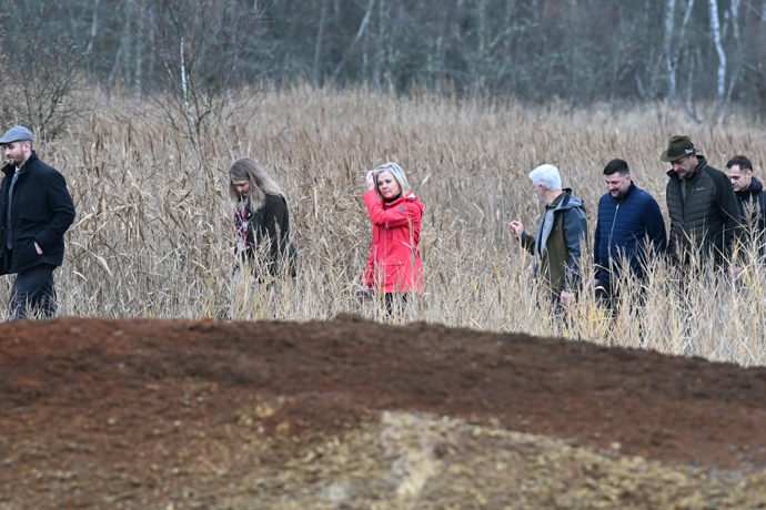 Petr Pavel a Eva Pavlová na procházce v rezervaci Soos.