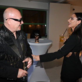 Eva Burešová ve společnosti Michala Davida.