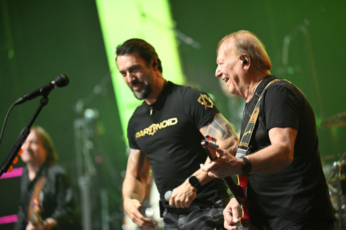 Václav Noid Bárta a Petr Janda vystoupili na pódiu. 