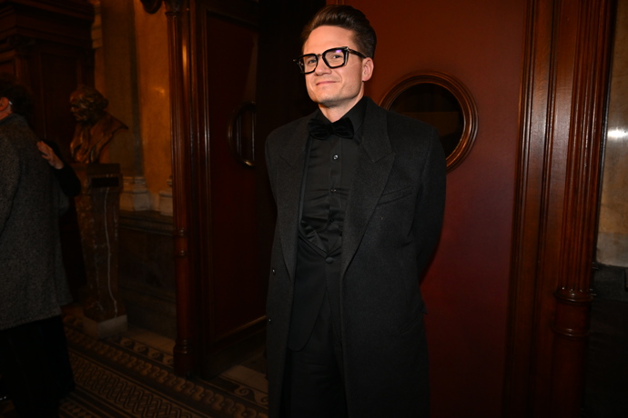 Ondřej Brzobohatý dorazil celý v černém.