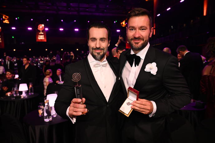 Václav Noid Bárta s Markem Ztraceným, kterého sesadil z trůnu. 