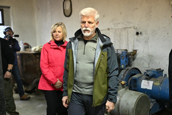 Petr Pavel a Eva Pavlová v depu.