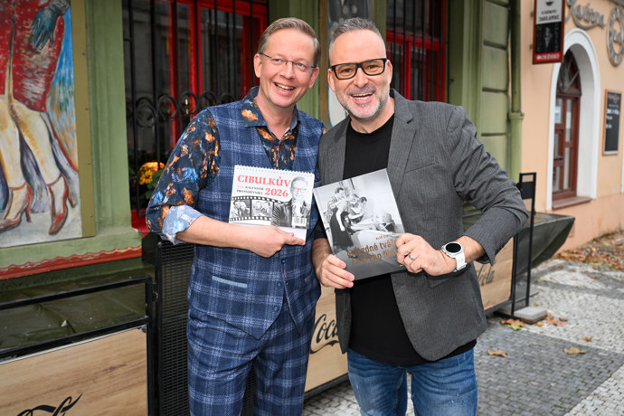 Aleš Cibulka se svým partnerem Michalem Jagelkou. 