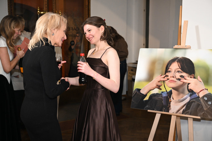 Sophie Šporclová s Veronikou Žilkovou. 