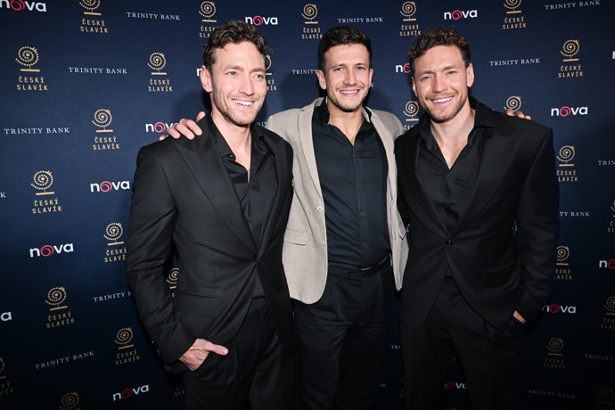 Dvojčata Martin a Miroslav Dubovičtí s Janem Solfronkem.