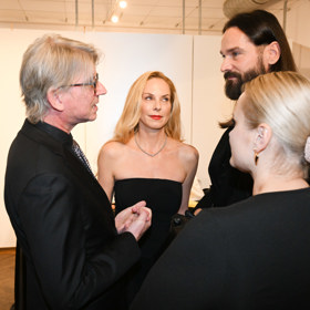 Jiří Strach se svou půvabnou partnerkou.