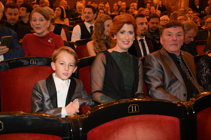 Rodina Trávníčkových na Cenách Thálie.