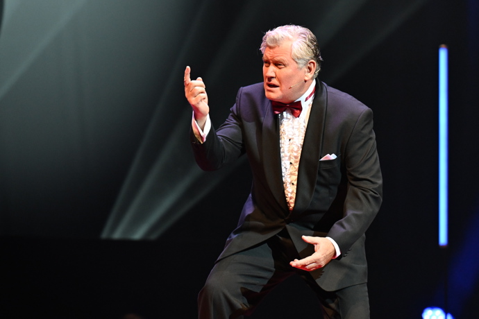 Miroslav Hanuš moderoval letošní předávání cen Thálie.