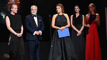 FOTO: Barbora Munzarová, Ondřej Kepka a Viktor Zavadil na cenách Thálie.