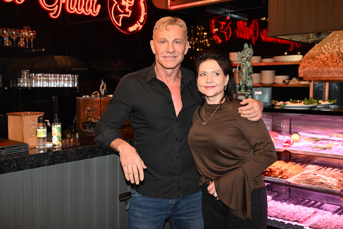 Martin Maxa se zpěvačkou Márou. 