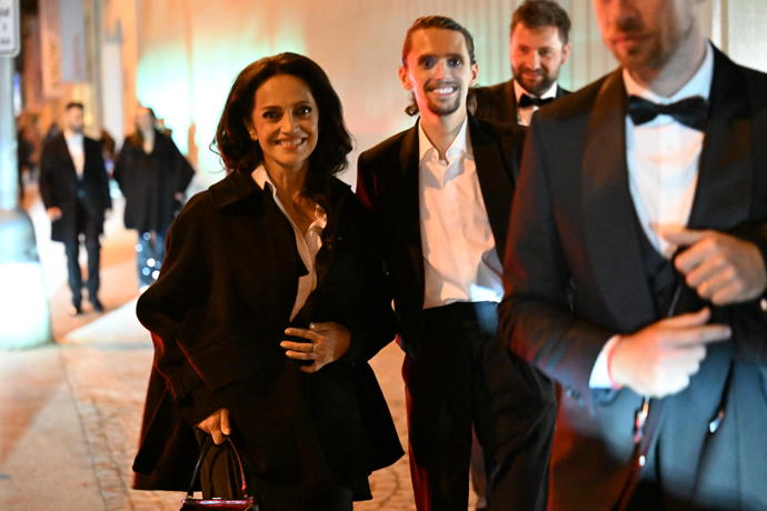 Lucie Bílá byla samý úsměv. 