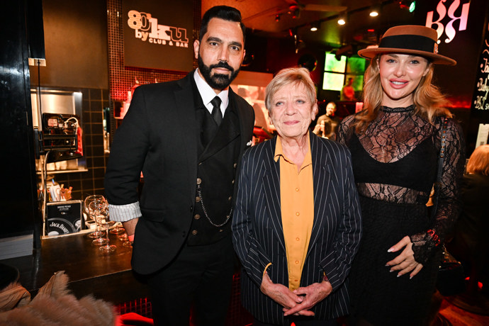 Jaroslava Obermaierová s Jackem Hamidem a jeho přítelkyní. 