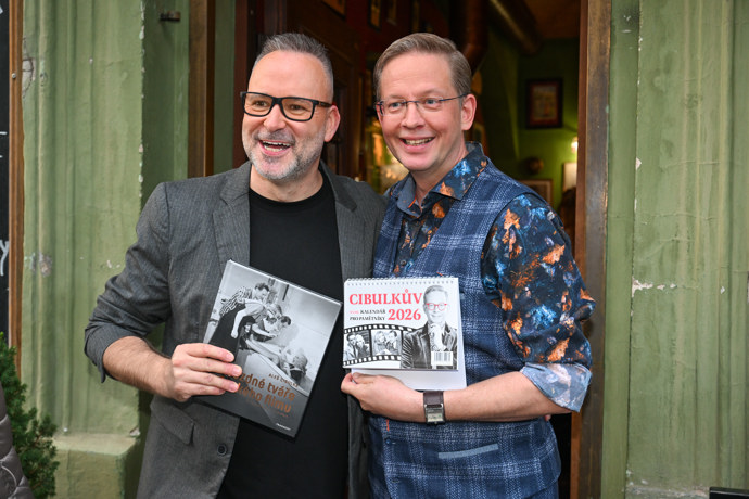 Aleš Cibulka se svým partnerem Michalem Jagelkou. 