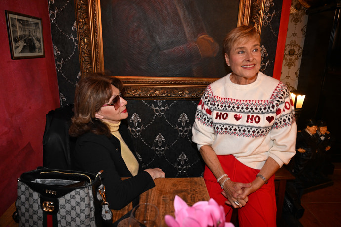 Saskia Burešová na křtu Aleše Cibulky. 