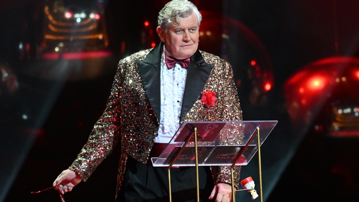 Miroslav Hanuš provázel udílením cen Thálie.