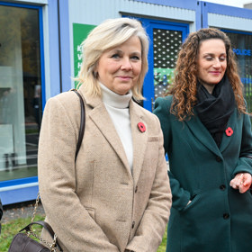 První dáma Eva Pavlová byla samý úsměv.
